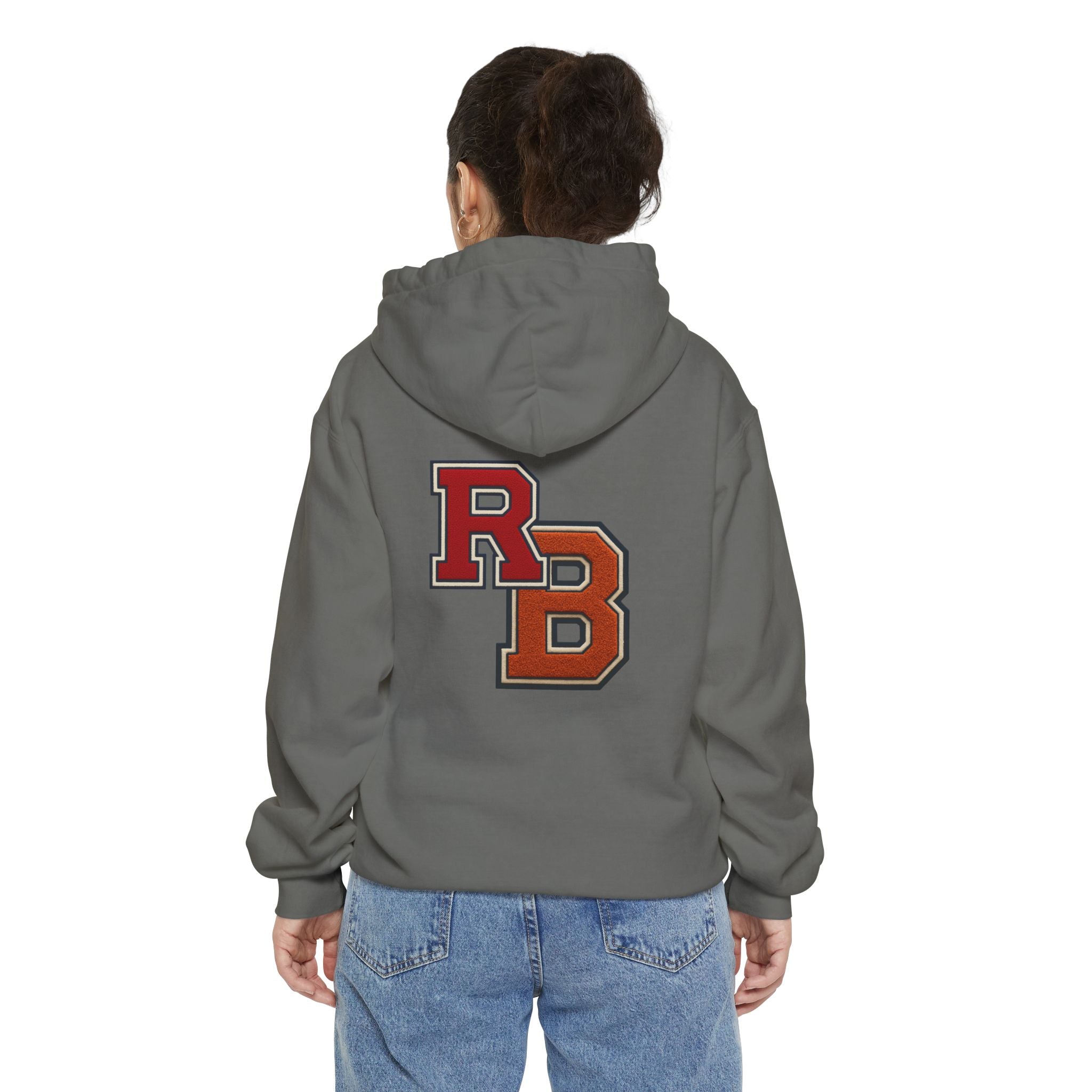 Letterman RB Hoodie — Garment-Dyed Athletic Pullover Printify