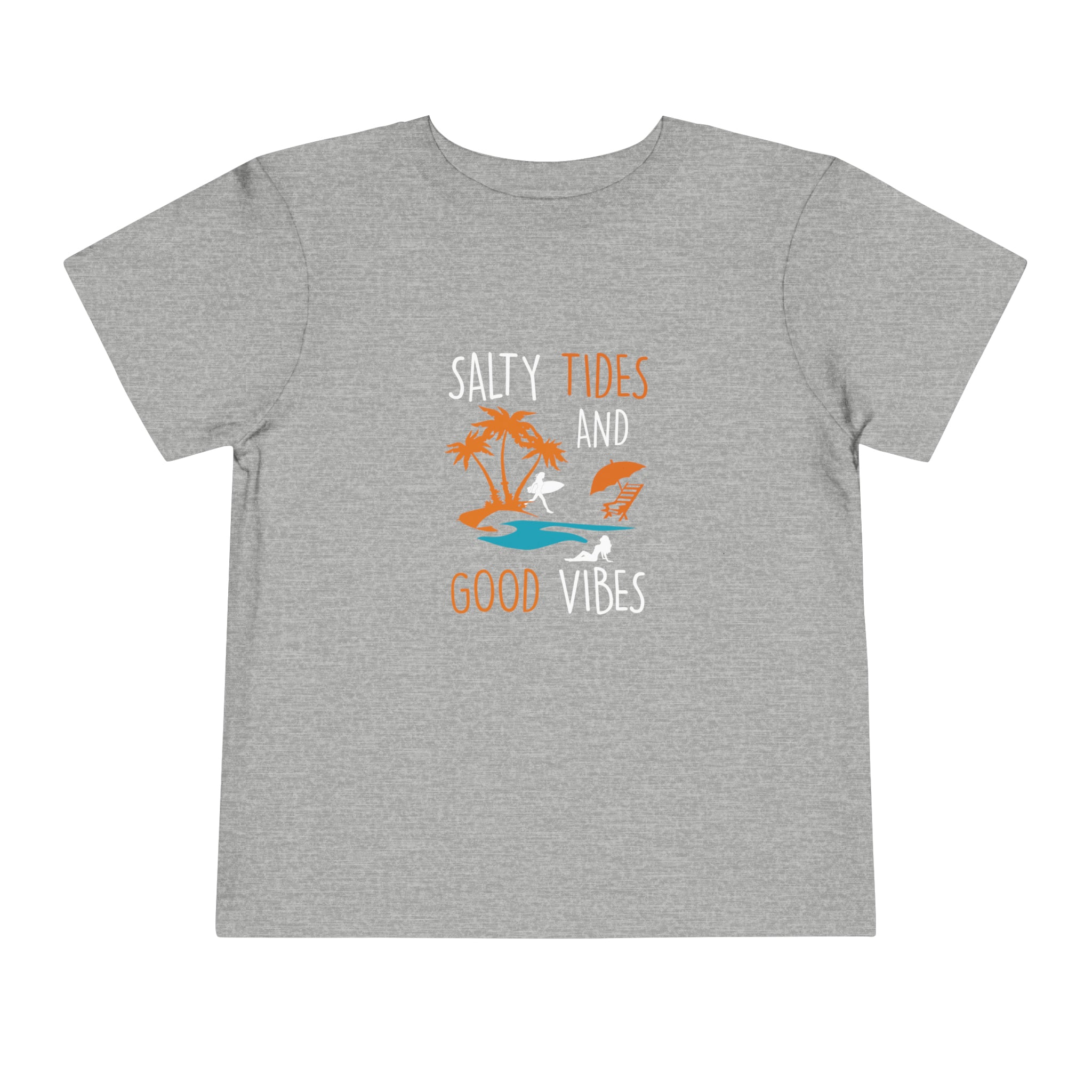 T-shirt pour tout-petits Marées salées et bonnes vibrations 