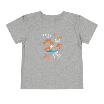 Salty Tides And Good Vibes Toddler Tee
