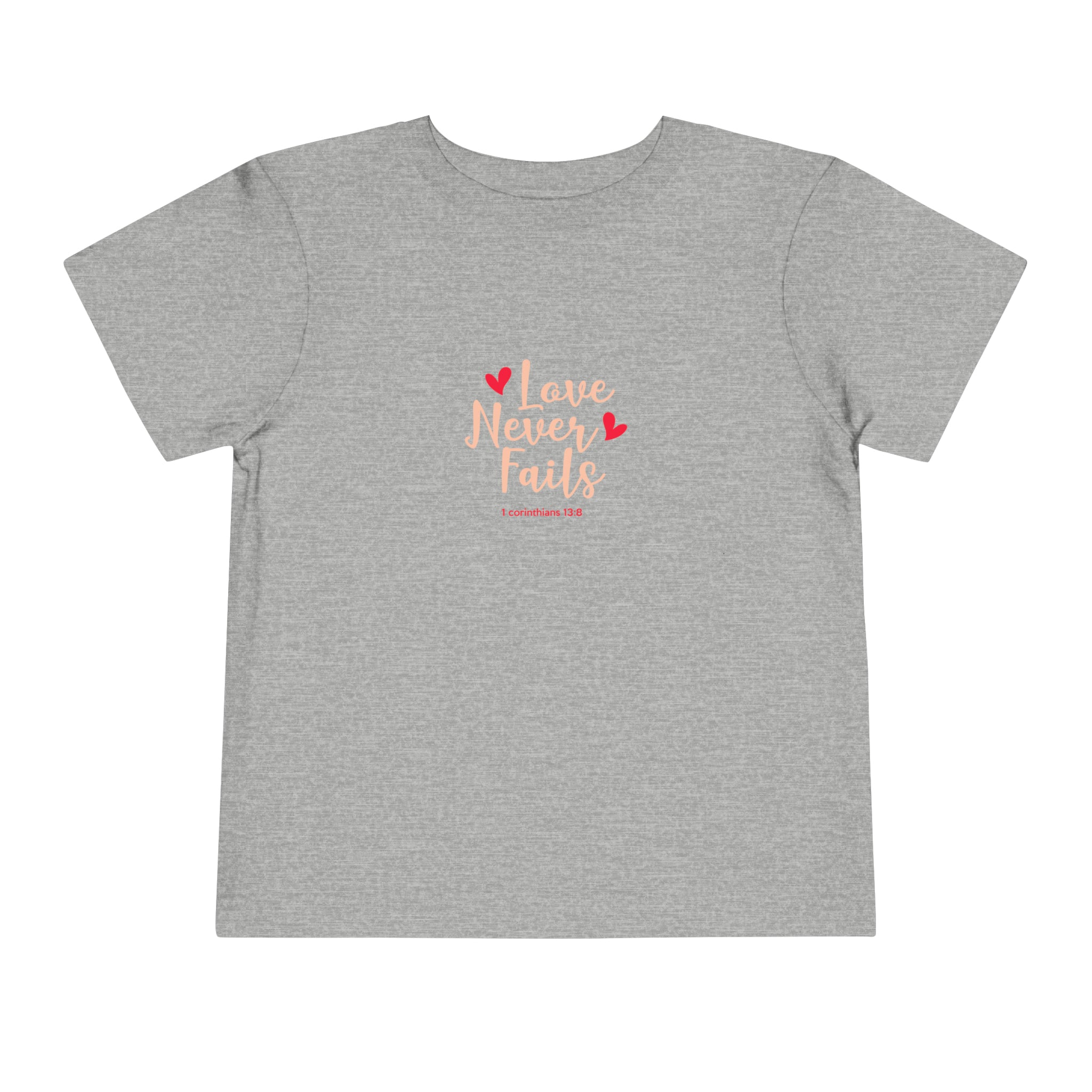 L’amour n’échoue jamais T-shirt pour tout-petits 