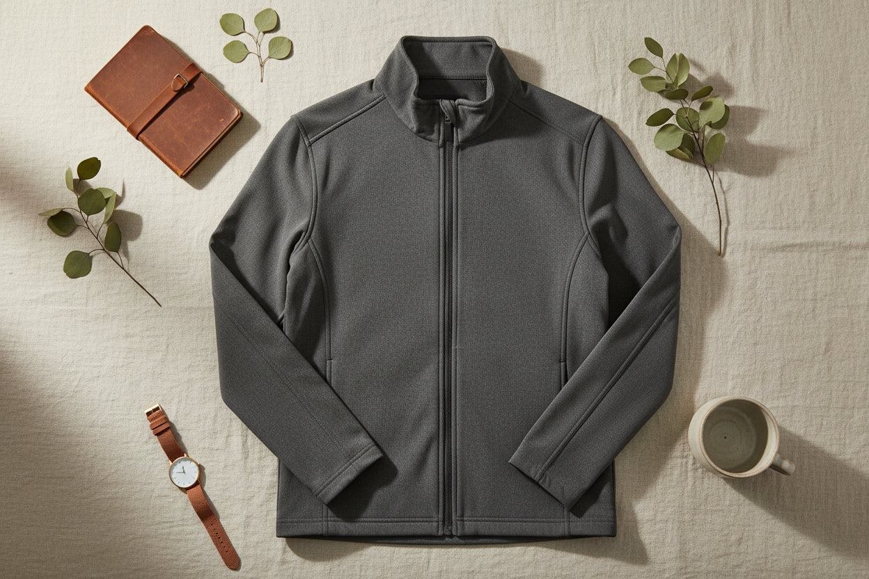 Embroidered Gold Floral Soft Shell Jacket