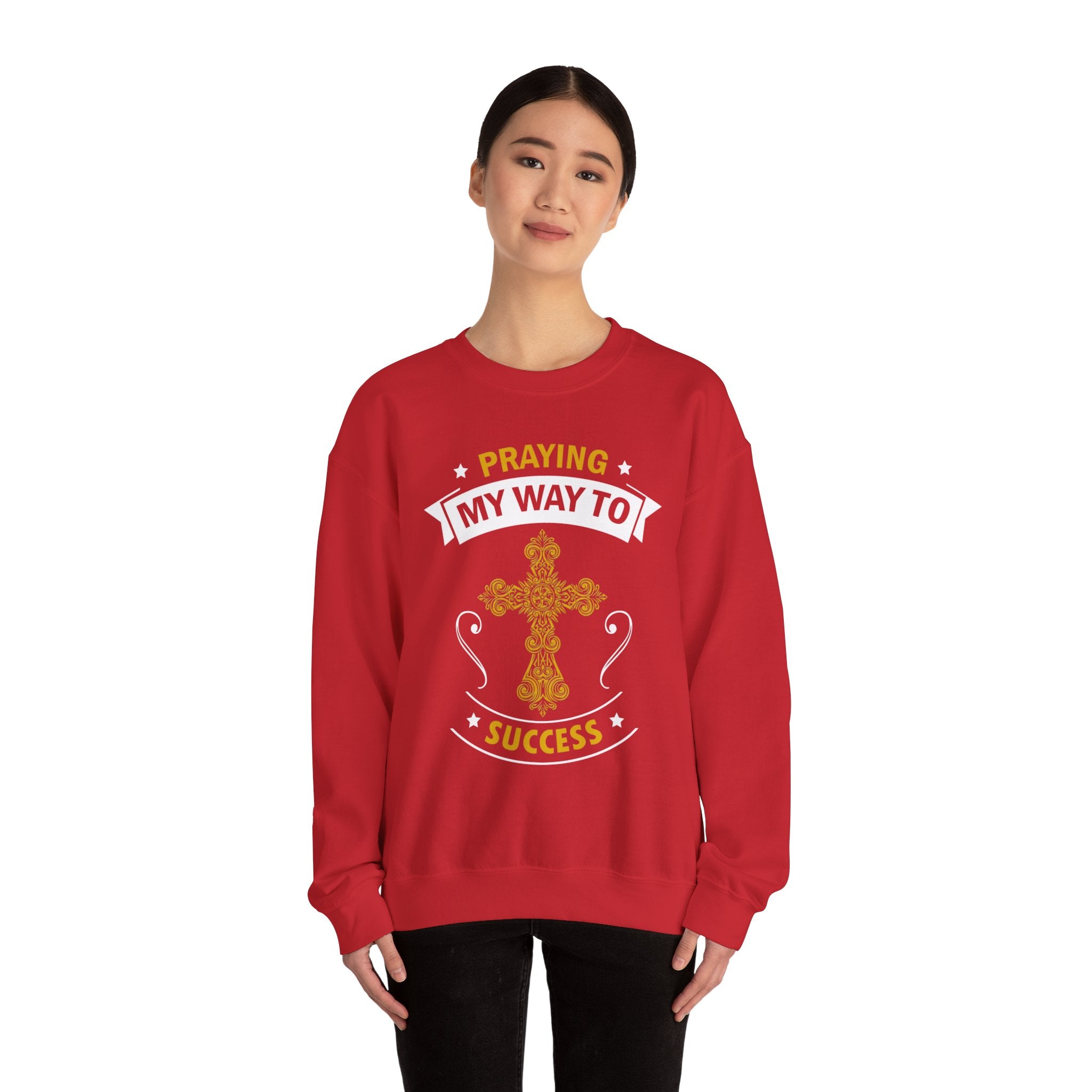Prier mon chemin vers le succès Sweat-shirt unisexe 