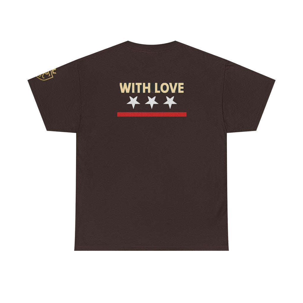 Stylish Unisex Heavy Cotton Tee - 'With Love' Statement Shirt, Casual Wear, Gift for Her, Gift for Him, Everyday Comfort Printify