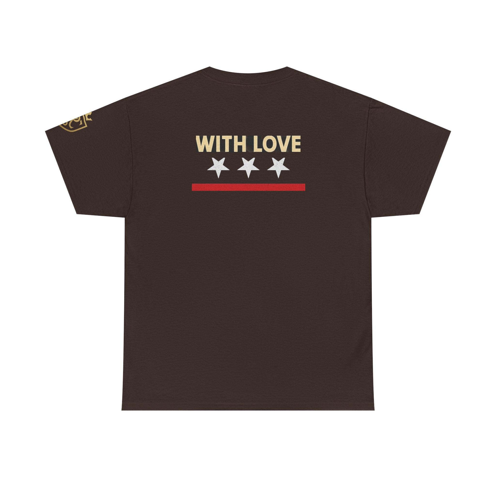 Stylish Unisex Heavy Cotton Tee - 'With Love' Statement Shirt, Casual Wear, Gift for Her, Gift for Him, Everyday Comfort Printify