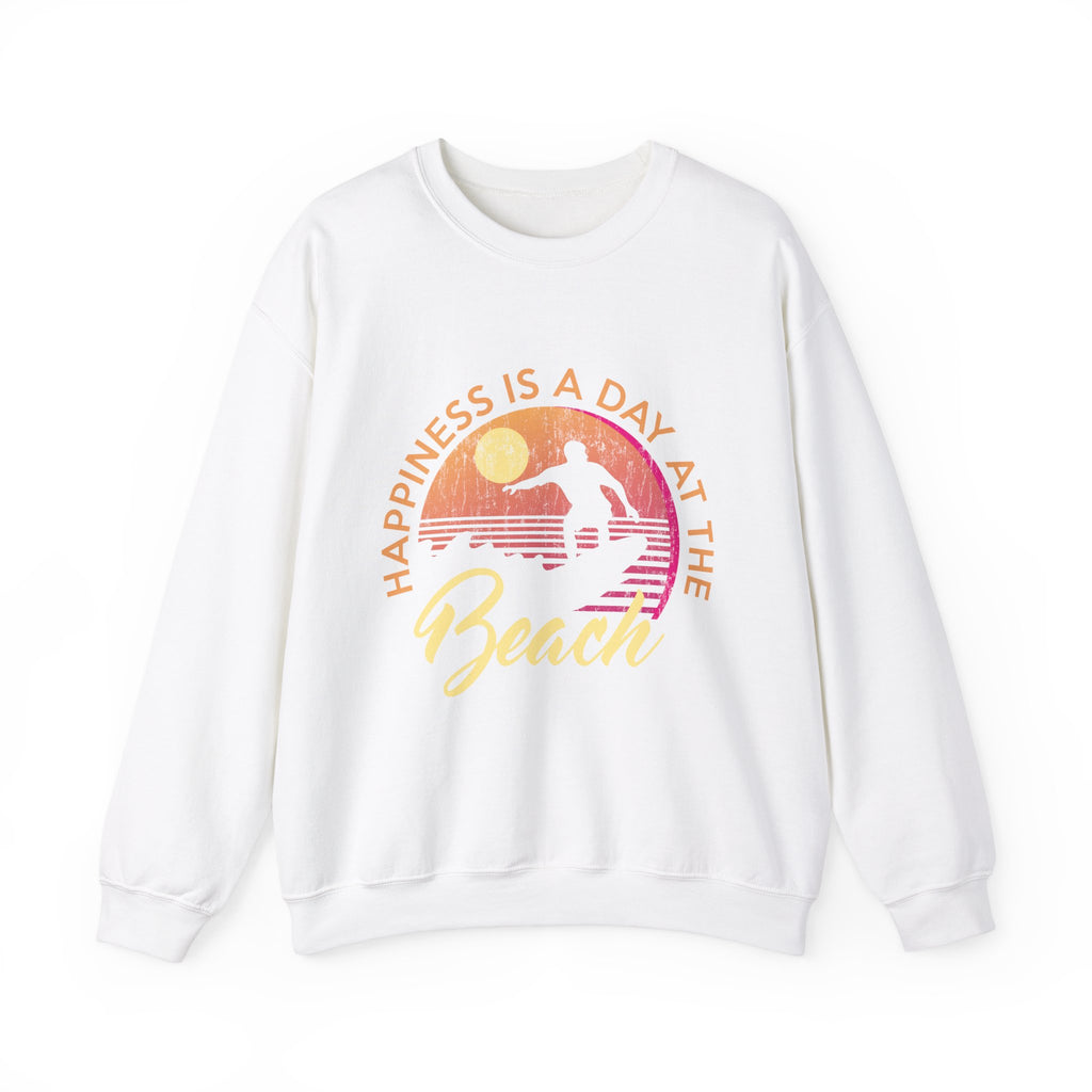 Le bonheur est une journée à la plage Sweat-shirt unisexe 