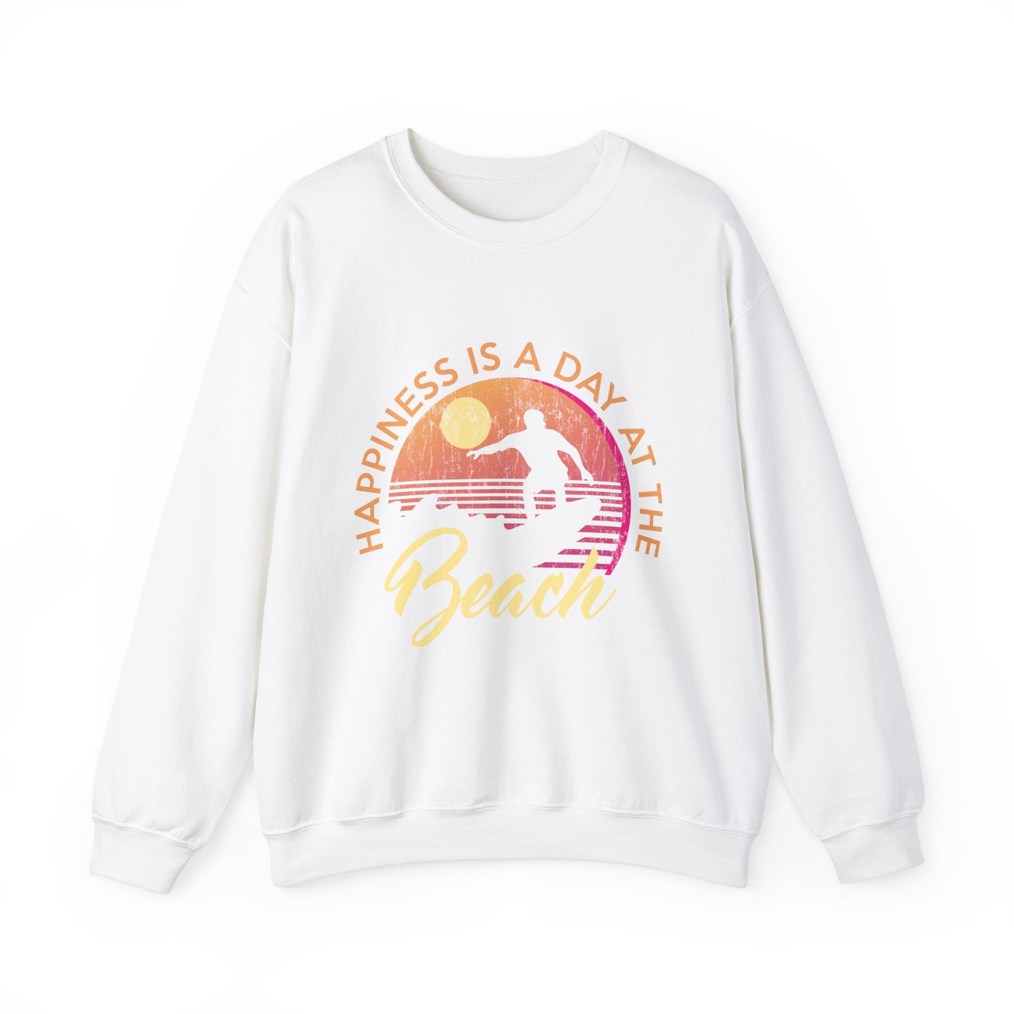 Le bonheur est une journée à la plage Sweat-shirt unisexe 