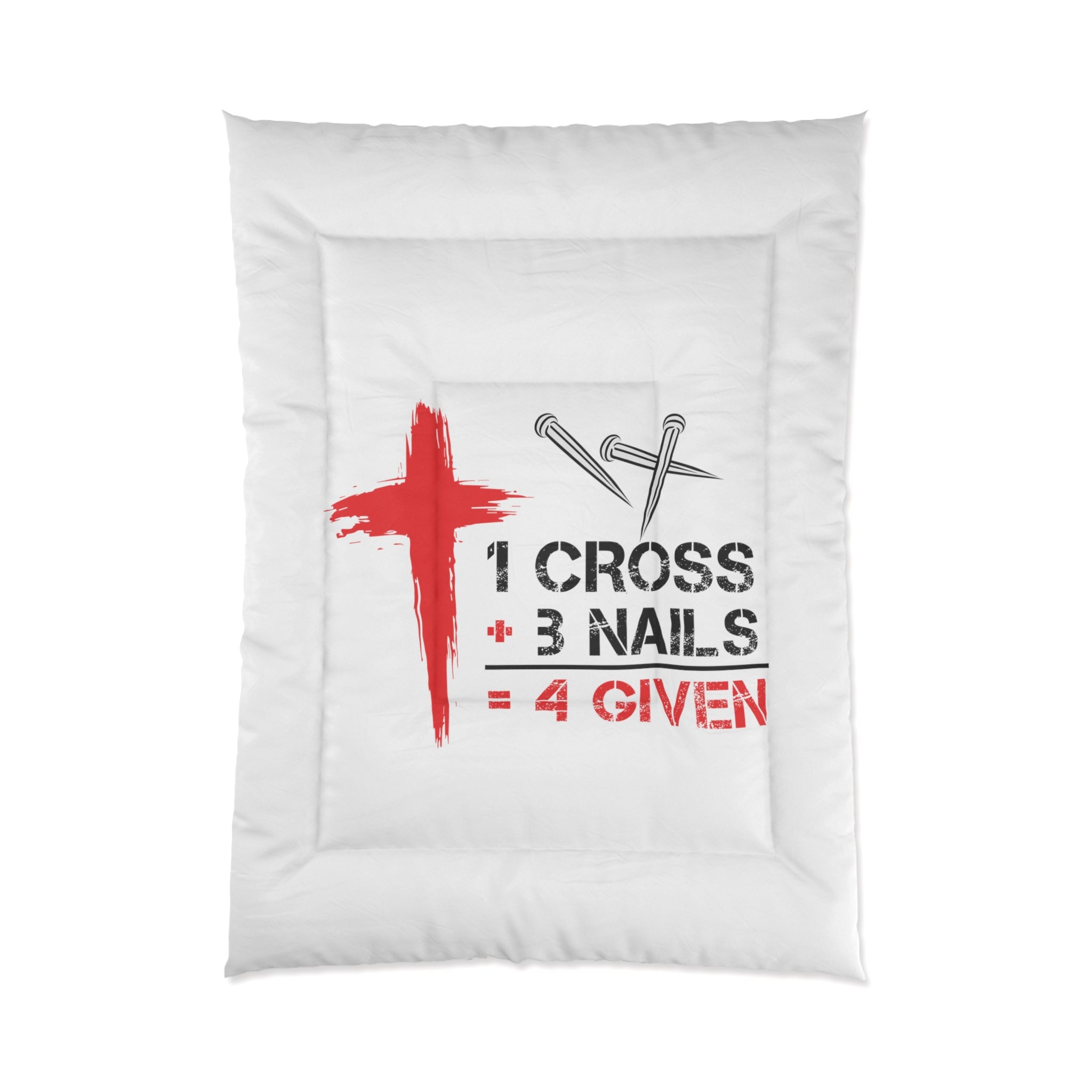 1Cross 3Nails Comforter Printify
