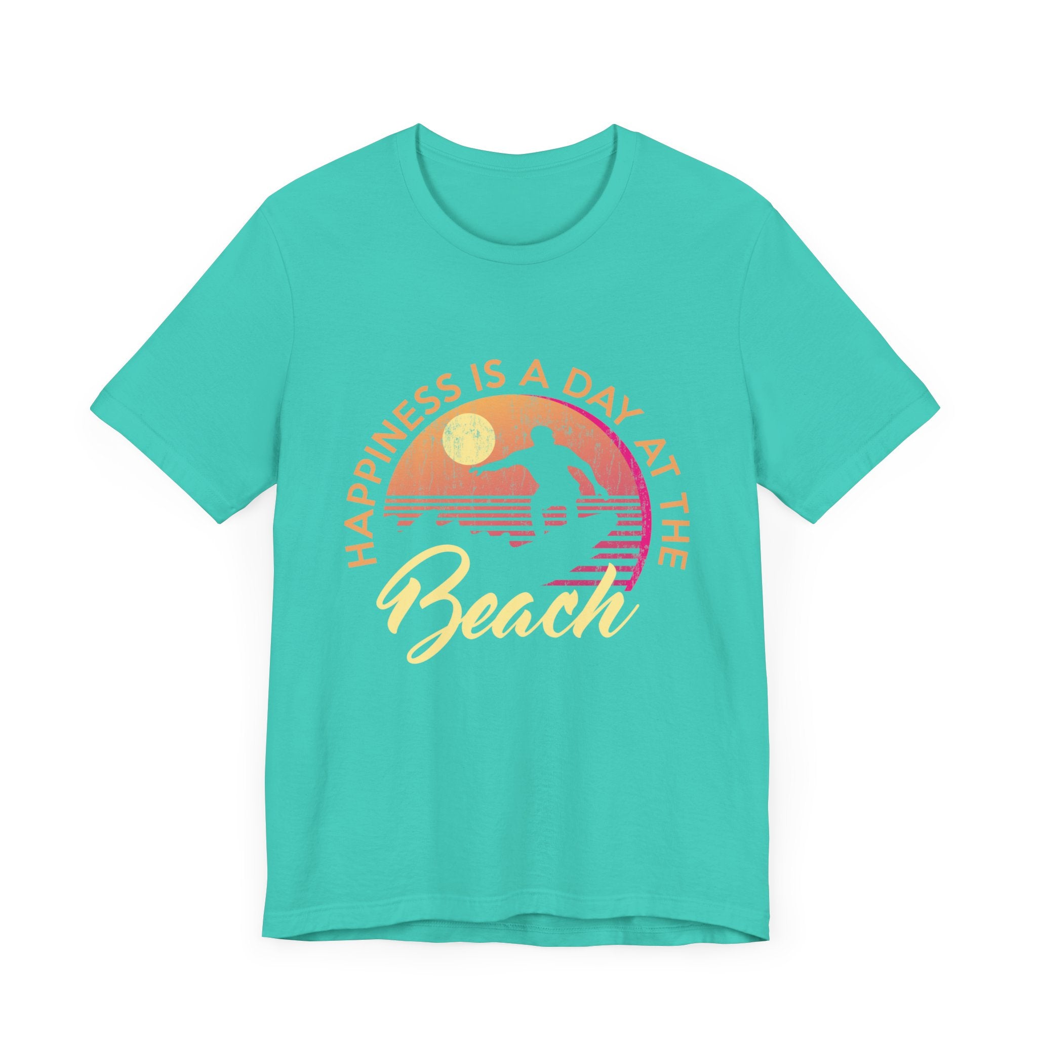 Le bonheur est une journée à la plage Tee unisexe 