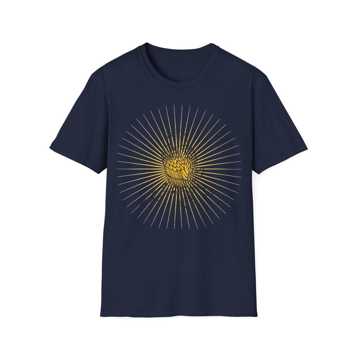 Rcnsons Unisex Softstyle Eagle Sun Wave T-Shirt