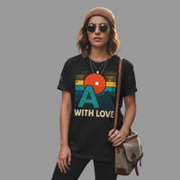 Sunset Graphic Tee, Unisex Cotton T-Shirt, Nature Lover's Gift, Casual Wear, Summer Vibes, Streetwear Style Printify