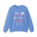 son super-héros porte des gommages Sweat-shirt unisexe 