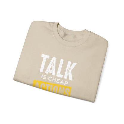 Parler, c’est des actions bon marché, parler plus fort, sweat-shirt unisexe 