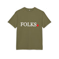 Oversized Tee with Bold Red Dot, Everyday Tee Printify