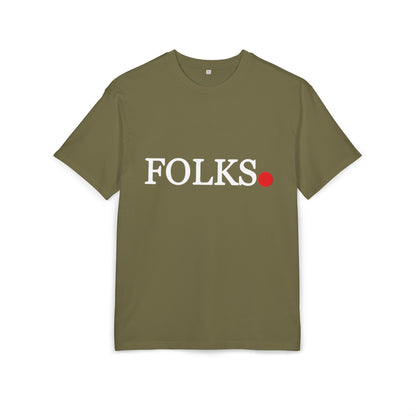 Oversized Tee with Bold Red Dot, Everyday Tee Printify