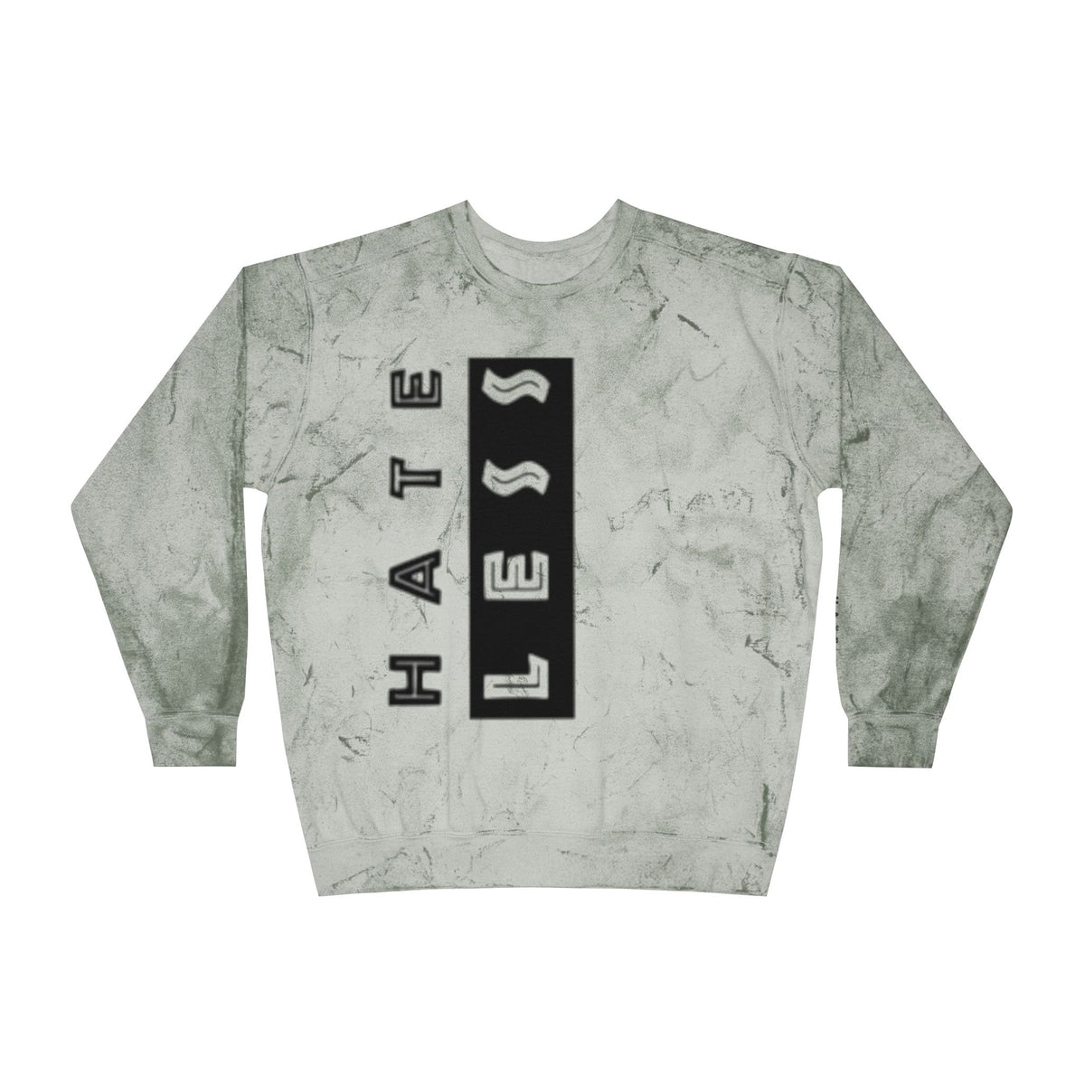 Color Blast Crewneck Sweatshirt - Hate Less Statement Apparel