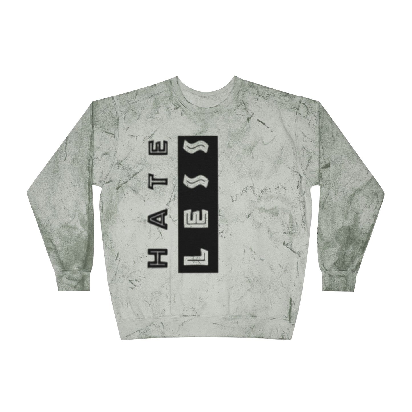 Color Blast Crewneck Sweatshirt - Hate Less Statement Apparel
