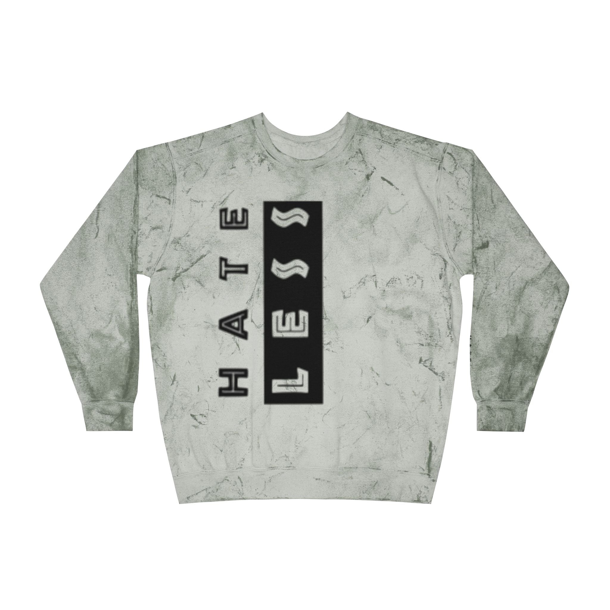 Color Blast Crewneck Sweatshirt - Hate Less Statement Apparel