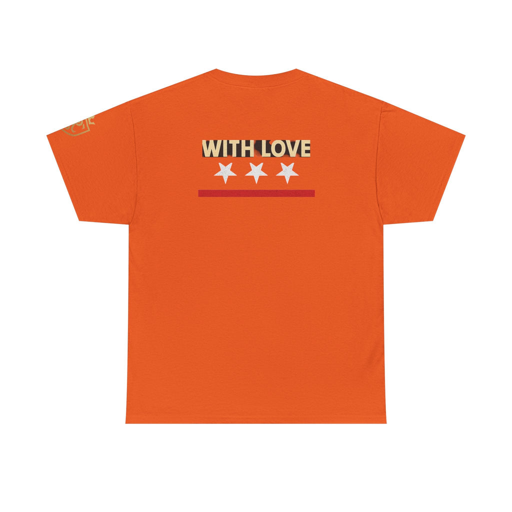 Stylish Unisex Heavy Cotton Tee - 'With Love' Statement Shirt, Casual Wear, Gift for Her, Gift for Him, Everyday Comfort Printify
