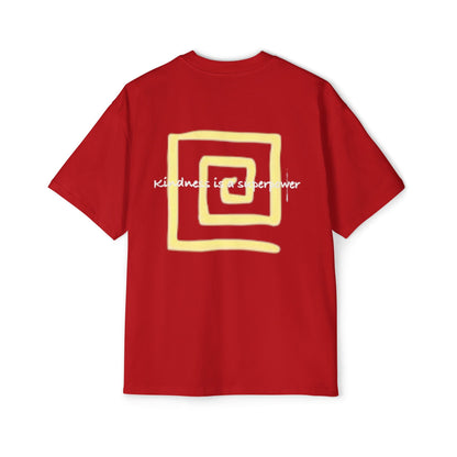 Oversized Tee - Kindness is a Super Power Graphic Design Shirt for Men Printify