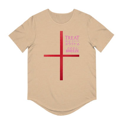 Men's Jersey Curved Hem Tee