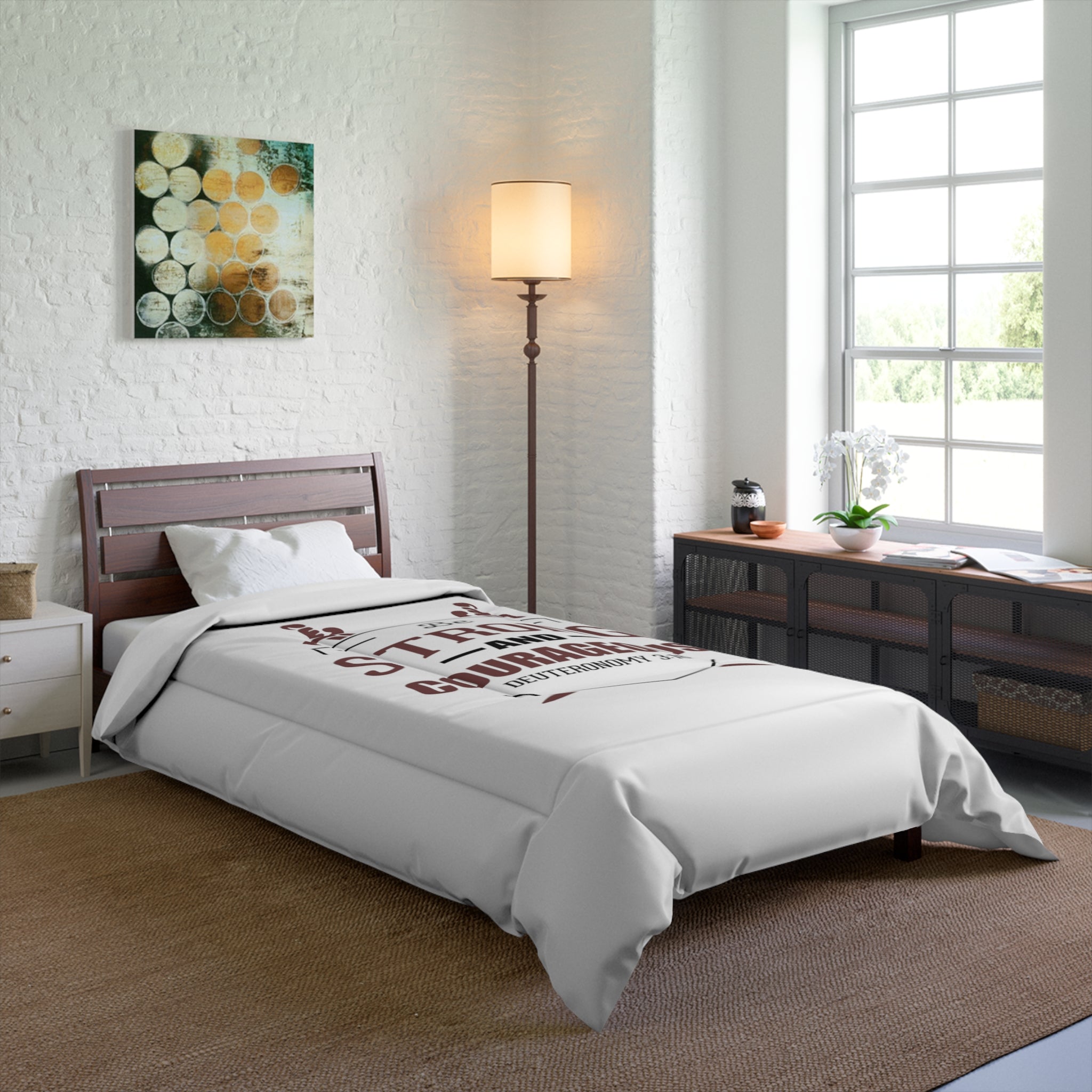 Be Strong And Courageous Comforter