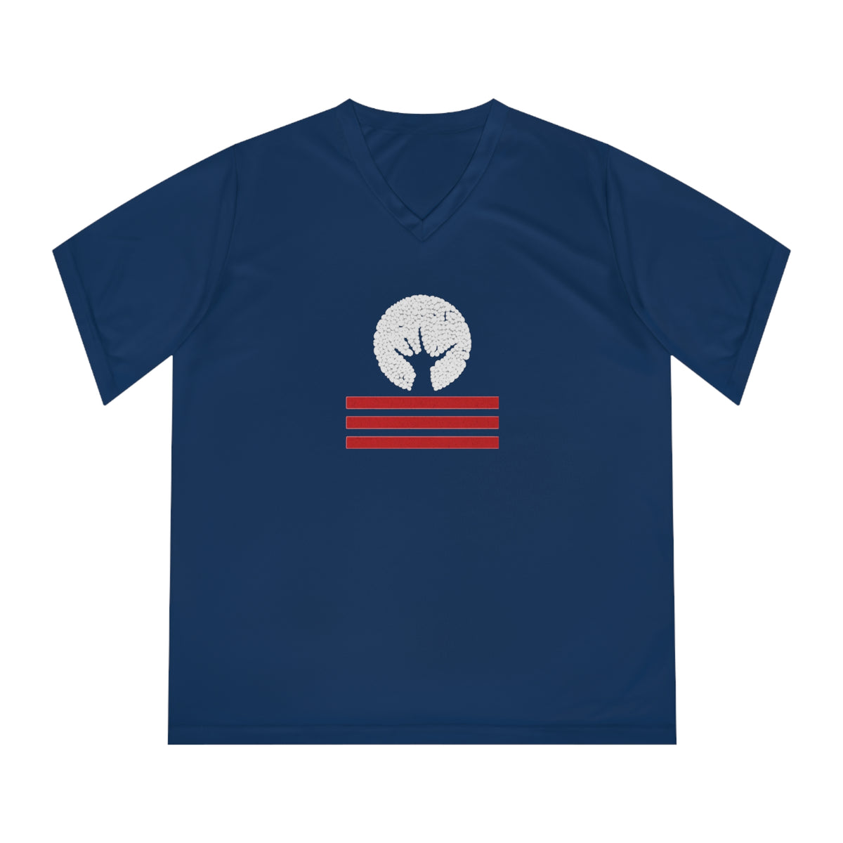 Women's Performance V-Neck T-Shirt with Unique Graphic Design, Sports Tee, Workout Top, Casual Athletic Wear, Gift for Active Lifestyle