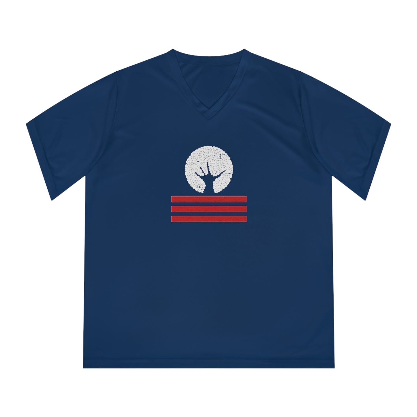 Women's Performance V-Neck T-Shirt with Unique Graphic Design, Sports Tee, Workout Top, Casual Athletic Wear, Gift for Active Lifestyle