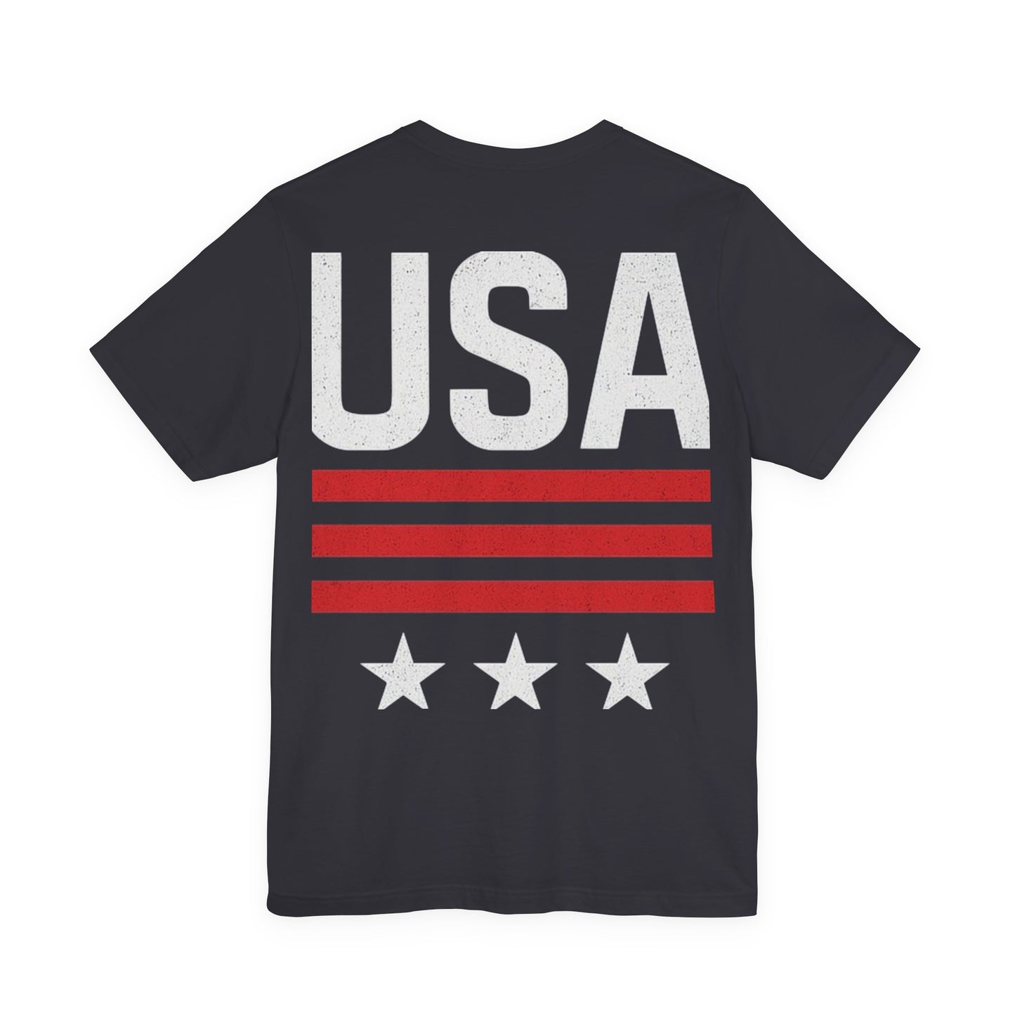 Patriotic USA Tee, Unisex Short Sleeve T-Shirt, July 4th Celebration Shirt, American Pride Apparel, Casual Summer Wear, Gift for Patriot