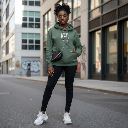 Stylish Unisex Pigment-Dyed Hoodie Printify