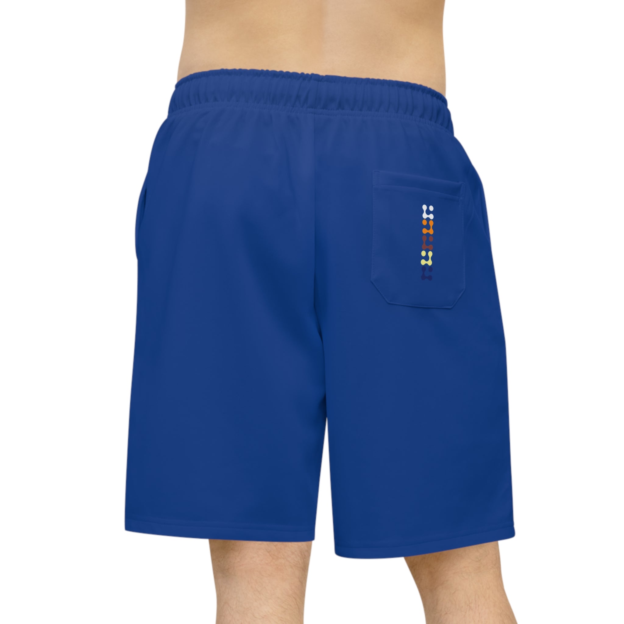 Athletic Long Shorts with Colorful Print, Sporty Gym Shorts, Casual Summer Shorts, Beach Wear, Gift for Fitness Lovers
