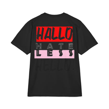 Hate Less Unisex Drop-Shoulder T-Shirt - Trendy Casual Wear