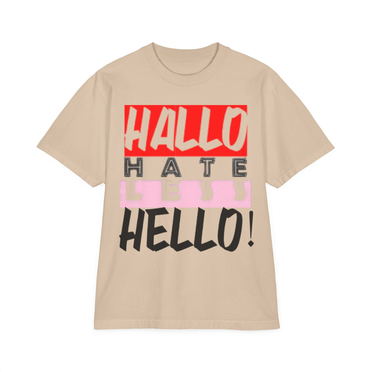Hate Less Unisex Drop-Shoulder T-Shirt - Trendy Casual Wear