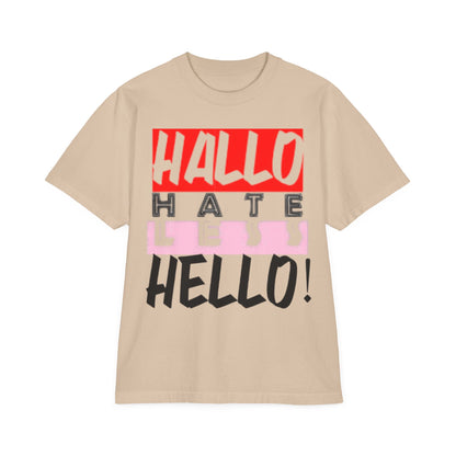 Hate Less Unisex Drop-Shoulder T-Shirt - Trendy Casual Wear