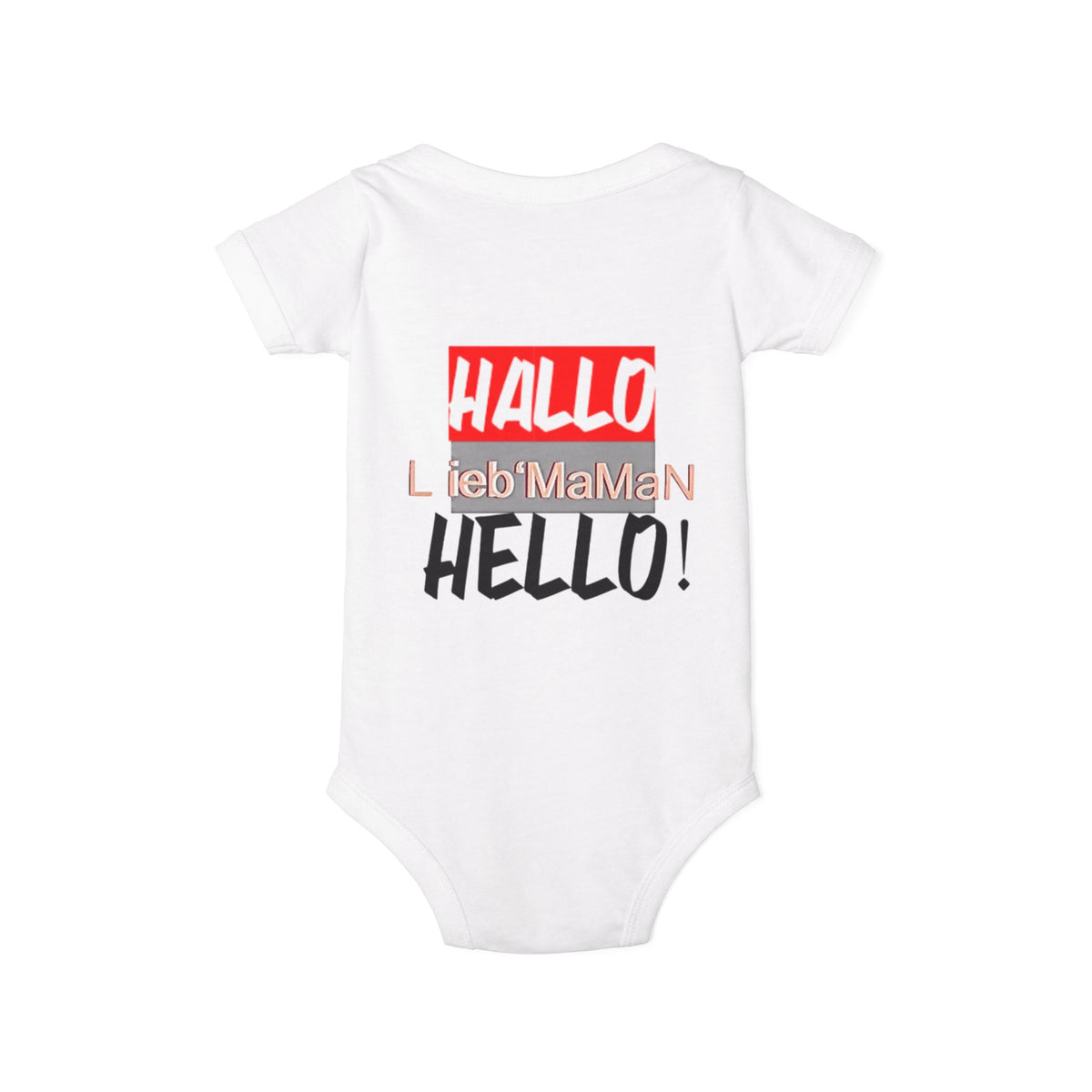 Hello Baby Bodysuit - Cute Multilingual Infant Jersey One Piece
