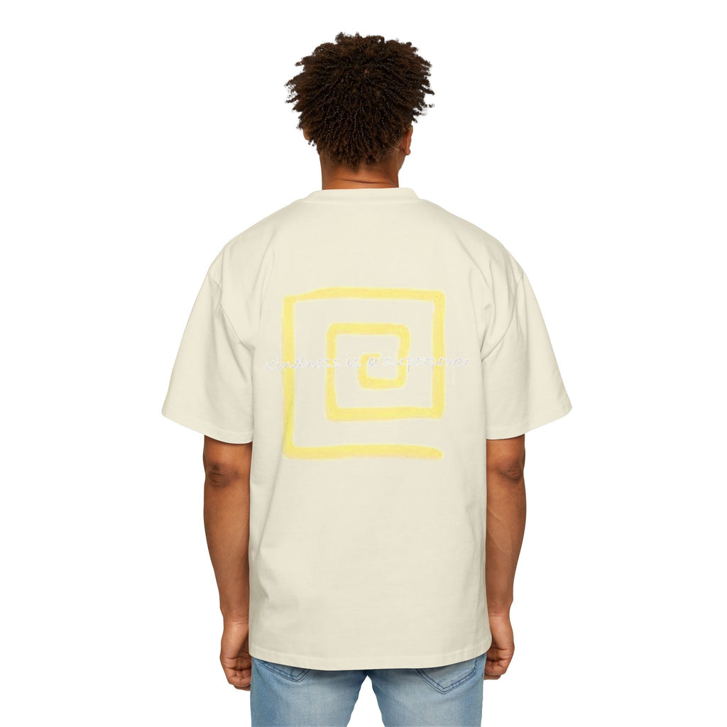 Oversized Tee - Kindness is a Super Power Graphic Design Shirt for Men Printify