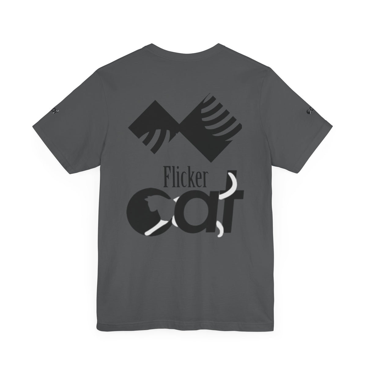 Flicker Cat Graphic Tee - Unisex Jersey Short Sleeve T-Shirt for Cat Lovers