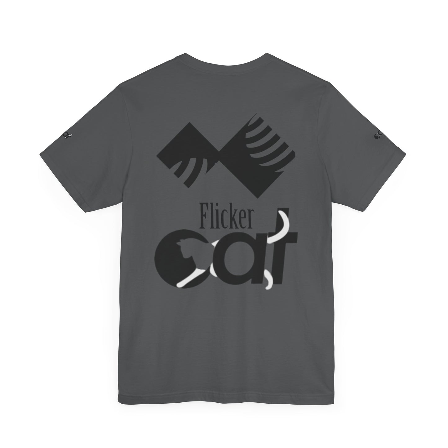 Flicker Cat Graphic Tee - Unisex Jersey Short Sleeve T-Shirt for Cat Lovers