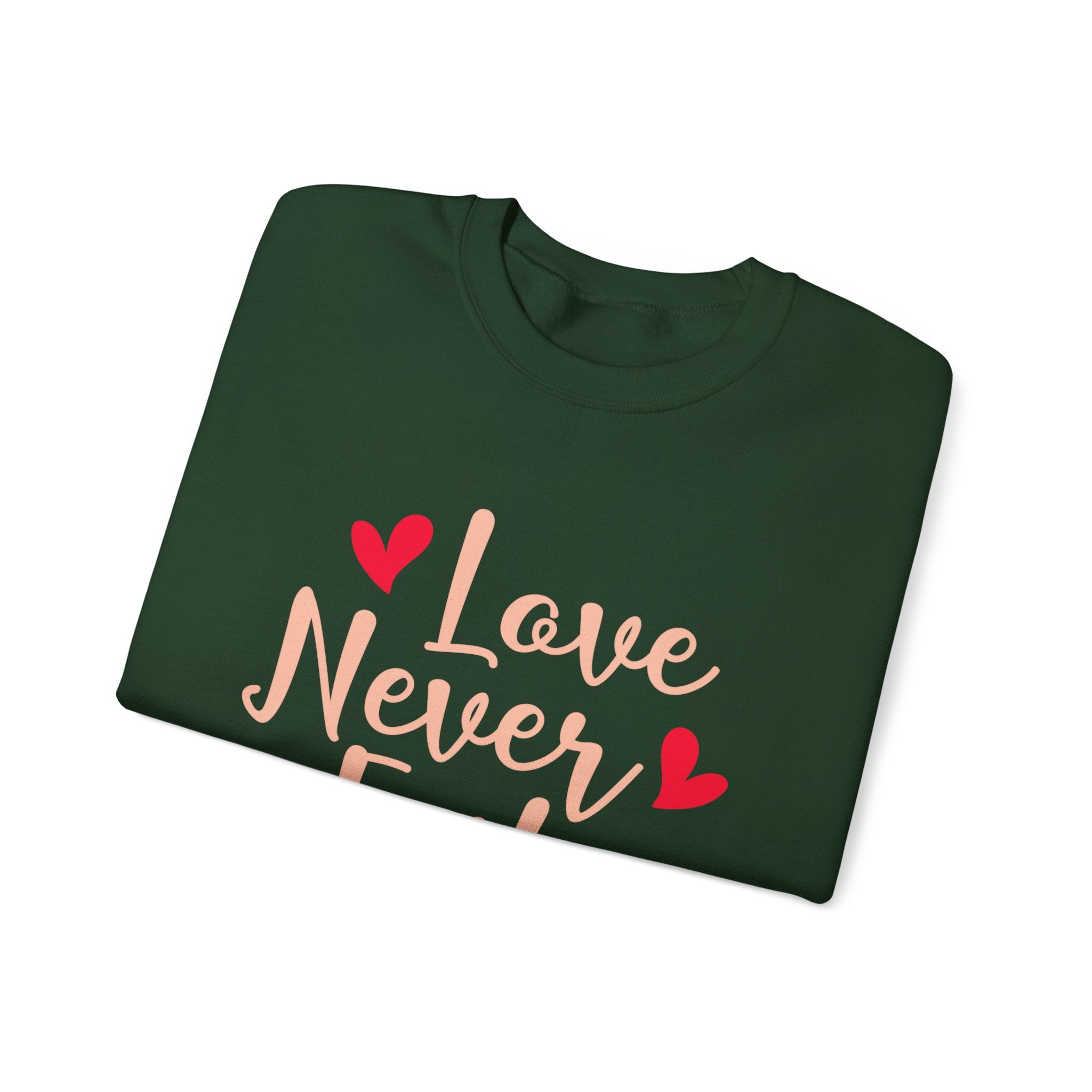 L’amour n’échoue jamais Sweatshirt unisexe 