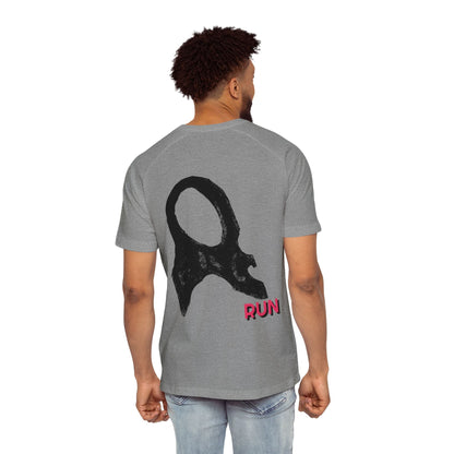 Men's Raglan T-Shirt with Frc Art Run Design Printify