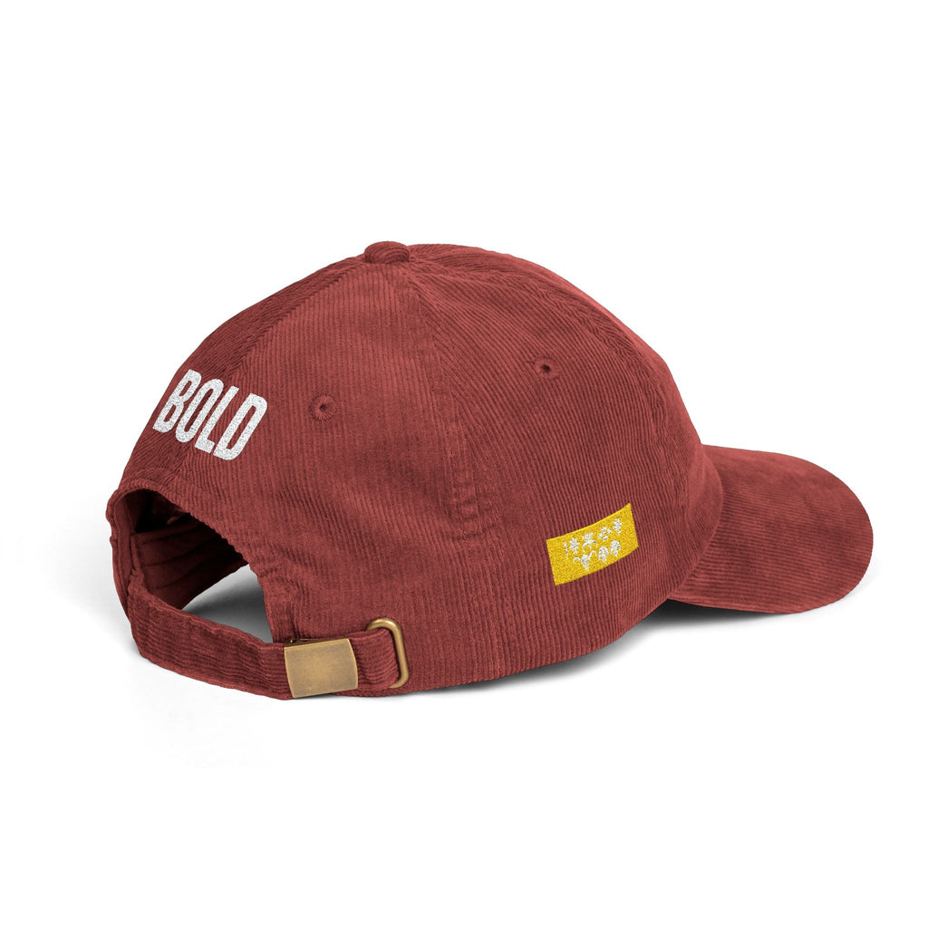 Bold Corduroy  Statement Hat, Embroidered Printify