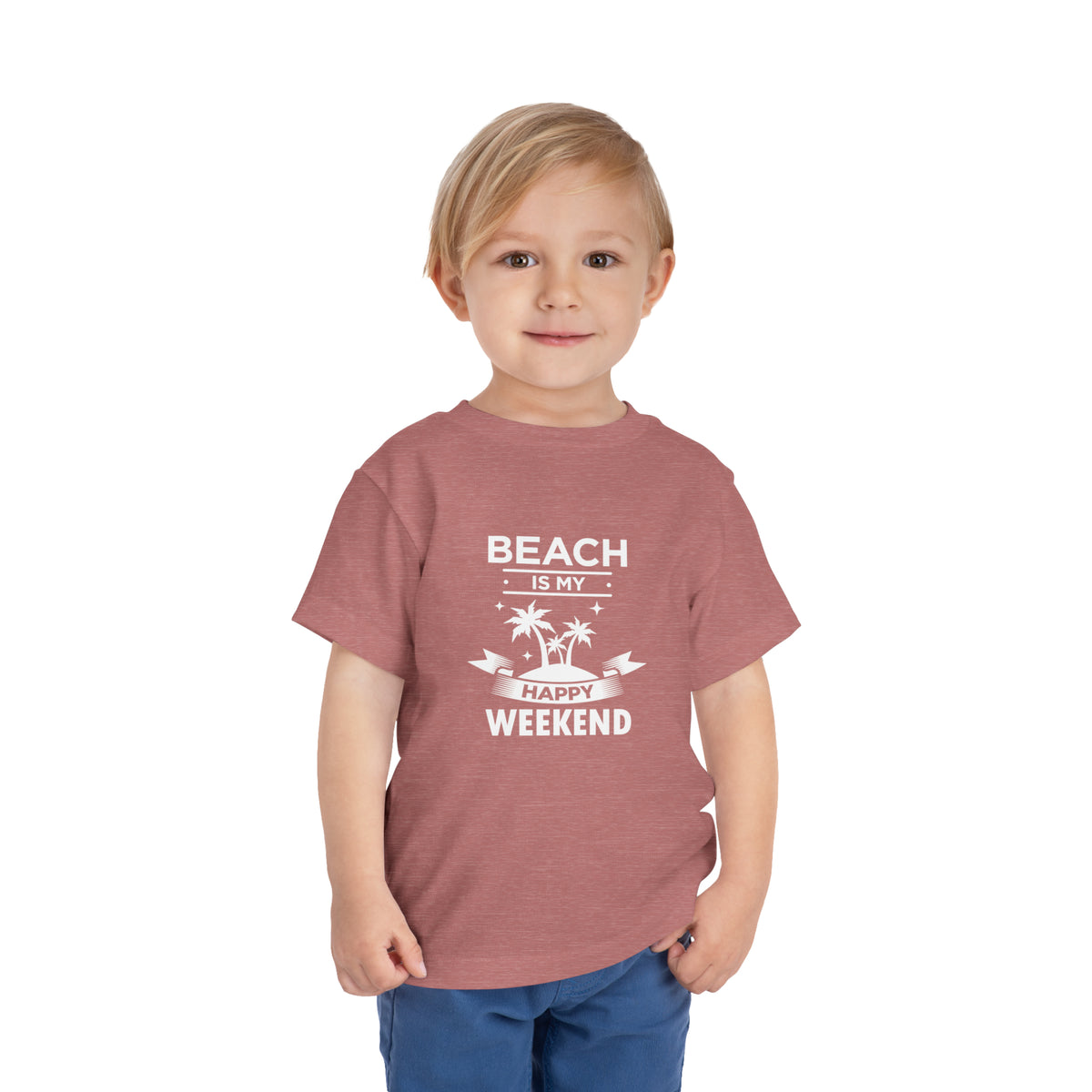 Beach Is My Happy Weekend Toddler Tee