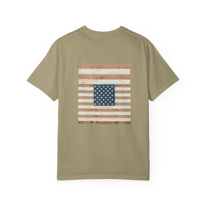 Patriotic Garment-Dyed T-Shirt | Perfect for 4th of July, Memorial Day, Casual Wear, Gifts, Americana Style Printify