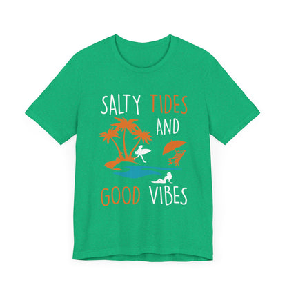 Marées salées et bonnes vibrations Tee unisexe 