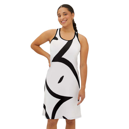 Rcnsons Women's  'Dark Cube' Racerback Dress (AOP)