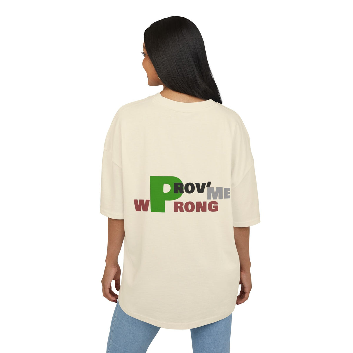 Prove Me Wrong Box Tee, Statement T-Shirt, Casual Wear, Gift for Friends, Motivational Apparel, Unisex Graphic Tee Printify