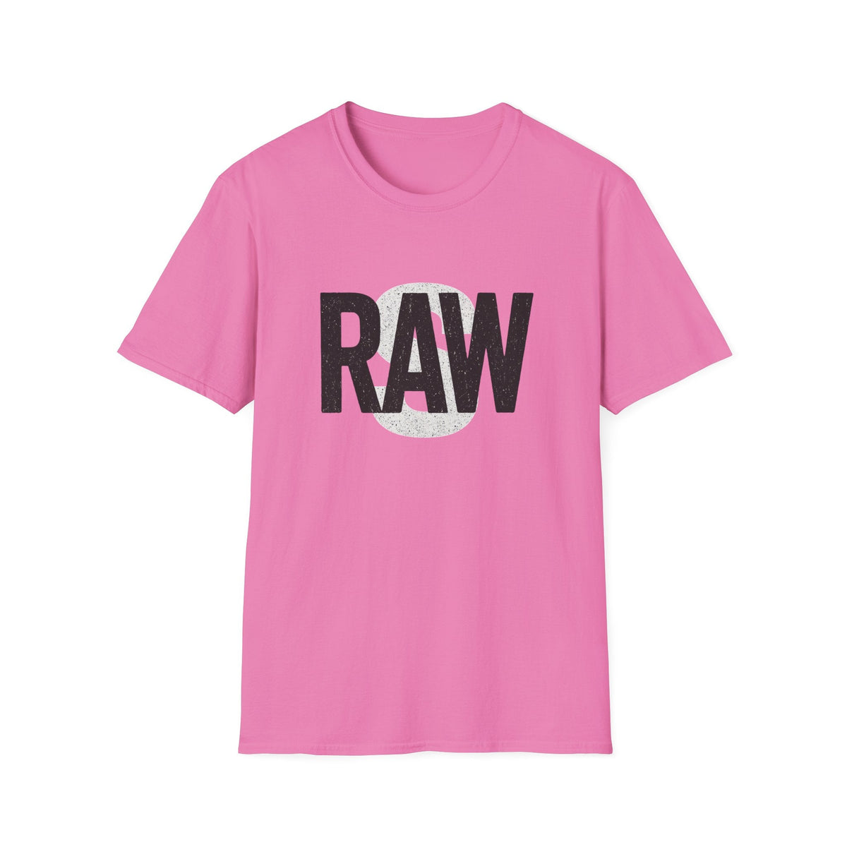 RAW Unisex Softstyle T-Shirt, Casual Graphic Tee, Everyday Wear, Gift for Him or Her, Streetwear Fashion, Summer Essential Printify