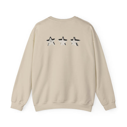 3 Star Heavy  Crewneck Sweatshirt