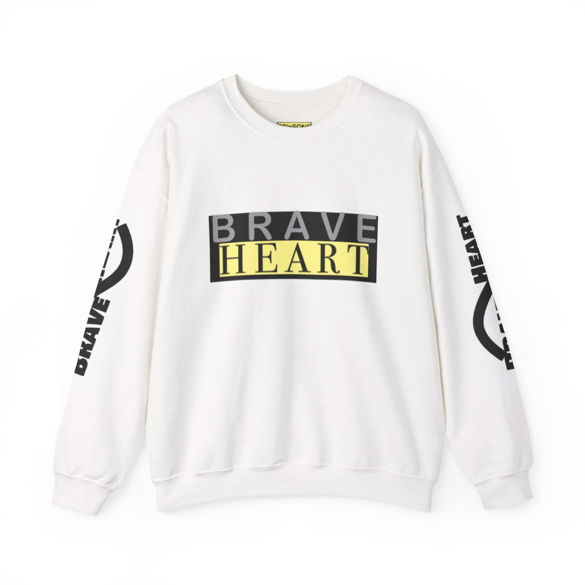 Brave Heart Crewneck Sweatshirt - Unisex Cozy Apparel for Courage, Perfect Gift for Motivational Moments, Everyday Comfort, [...]