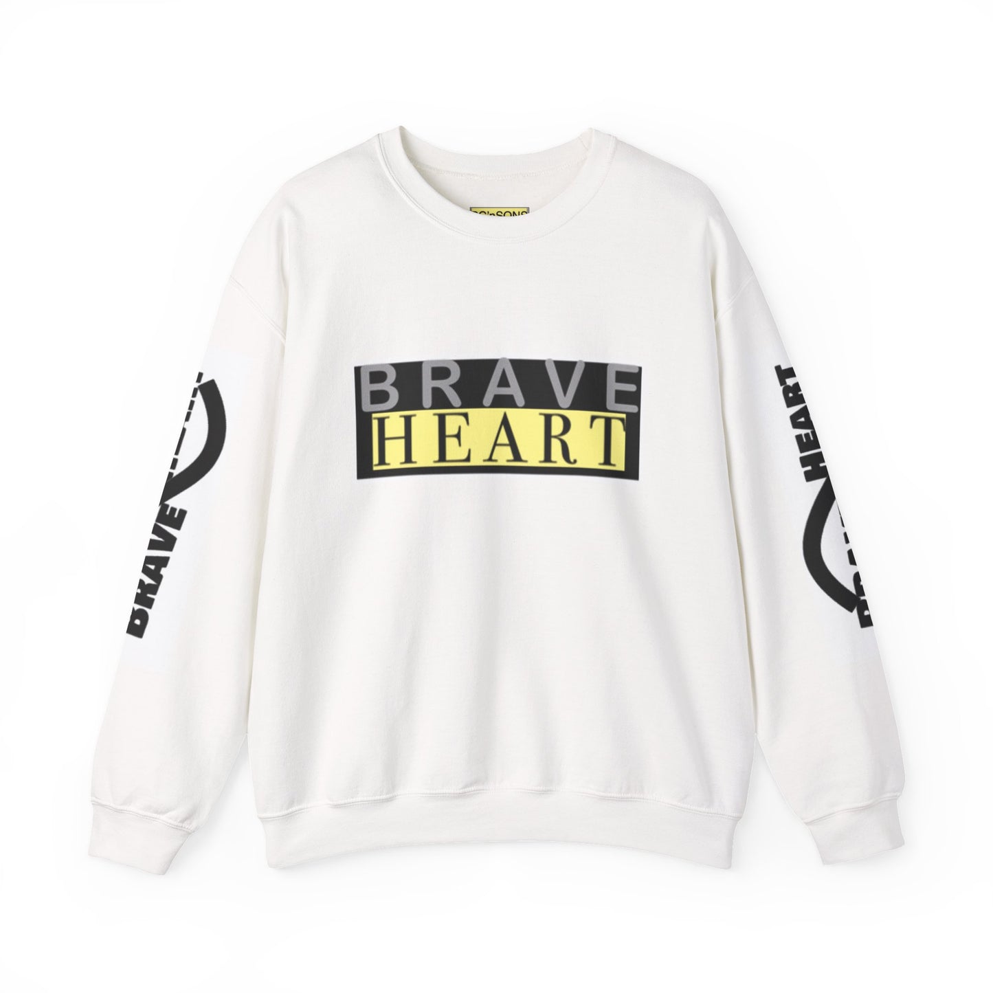 Brave Heart Crewneck Sweatshirt - Unisex Cozy Apparel for Courage, Perfect Gift for Motivational Moments, Everyday Comfort, [...]