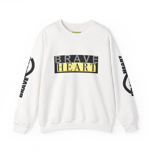 Brave Heart Crewneck Sweatshirt - Unisex Cozy Apparel for Courage, Perfect Gift for Motivational Moments, Everyday Comfort, [...]